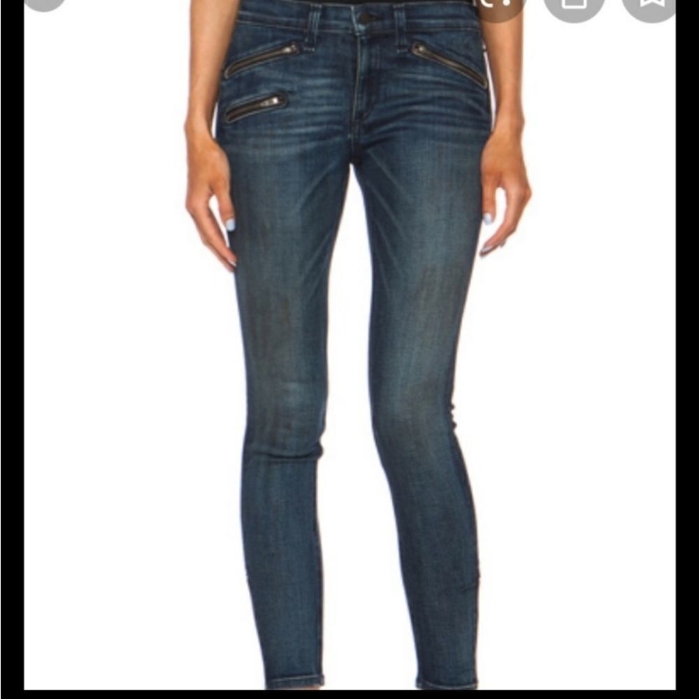 rag & bone Zip Crop Jeans in Oil Stain‎ NWT Size 27